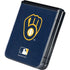 MLB Milwaukee Brewers - Solid Distressed Galaxy Z Flip5 5G Skin
