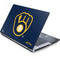 MLB Milwaukee Brewers - Solid Distressed Generic Laptop Skin