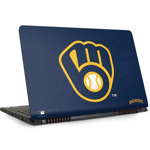 MLB Milwaukee Brewers - Solid Distressed Dell Inspiron Skin