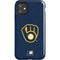 MLB Milwaukee Brewers - Solid Distressed iPhone 11 Impact Case