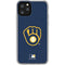 MLB Milwaukee Brewers - Solid Distressed iPhone 11 Pro Clear Case