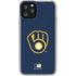 MLB Milwaukee Brewers - Solid Distressed iPhone 11 Pro Clear Case