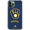 MLB Milwaukee Brewers - Solid Distressed iPhone 11 Pro Max Clear Case