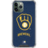 MLB Milwaukee Brewers - Solid Distressed iPhone 11 Pro Max Clear Case
