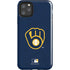 MLB Milwaukee Brewers - Solid Distressed iPhone 11 Pro Max Impact Case