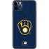 MLB Milwaukee Brewers - Solid Distressed iPhone 11 Pro Max Skin