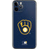 MLB Milwaukee Brewers - Solid Distressed iPhone 11 Pro Skin