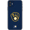 MLB Milwaukee Brewers - Solid Distressed iPhone 11 Skin