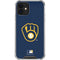 MLB Milwaukee Brewers - Solid Distressed iPhone 12 Clear Case