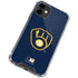 MLB Milwaukee Brewers - Solid Distressed iPhone 12 Clear Case