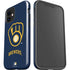 MLB Milwaukee Brewers - Solid Distressed iPhone 12 Impact Case