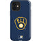 MLB Milwaukee Brewers - Solid Distressed iPhone 12 Impact Case
