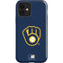 MLB Milwaukee Brewers - Solid Distressed iPhone 12 Impact Case