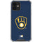 MLB Milwaukee Brewers - Solid Distressed iPhone 12 Mini Clear Case