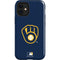 MLB Milwaukee Brewers - Solid Distressed iPhone 12 Mini Impact Case