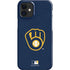 MLB Milwaukee Brewers - Solid Distressed iPhone 12 Mini Lite Case