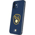 MLB Milwaukee Brewers - Solid Distressed iPhone 12 Mini Skin