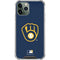 MLB Milwaukee Brewers - Solid Distressed iPhone 12 Pro Clear Case