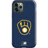 MLB Milwaukee Brewers - Solid Distressed iPhone 12 Pro Impact Case