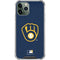 MLB Milwaukee Brewers - Solid Distressed iPhone 12 Pro Max Clear Case