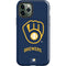 MLB Milwaukee Brewers - Solid Distressed iPhone 12 Pro Max Impact Case