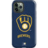MLB Milwaukee Brewers - Solid Distressed iPhone 12 Pro Max Impact Case