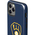 MLB Milwaukee Brewers - Solid Distressed iPhone 12 Pro Max Impact Case