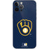 MLB Milwaukee Brewers - Solid Distressed iPhone 12 Pro Max Skin