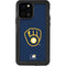 MLB Milwaukee Brewers - Solid Distressed iPhone 12 Pro Waterproof Case