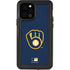 MLB Milwaukee Brewers - Solid Distressed iPhone 12 Pro Waterproof Case