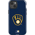 MLB Milwaukee Brewers - Solid Distressed iPhone 13 Impact Case