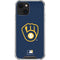 MLB Milwaukee Brewers - Solid Distressed iPhone 13 Mini Clear Case
