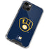 MLB Milwaukee Brewers - Solid Distressed iPhone 13 Mini Clear Case
