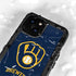 MLB Milwaukee Brewers - Solid Distressed iPhone 13 Mini Waterproof Case