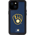 MLB Milwaukee Brewers - Solid Distressed iPhone 13 Mini Waterproof Case