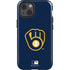 MLB Milwaukee Brewers - Solid Distressed iPhone 15 Impact Case