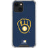 MLB Milwaukee Brewers - Solid Distressed iPhone 14 Plus Clear Case