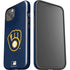MLB Milwaukee Brewers - Solid Distressed iPhone 14 Plus Impact Case