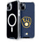 MLB Milwaukee Brewers - Solid Distressed iPhone 14 Plus MagSafe Case