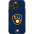 MLB Milwaukee Brewers - Solid Distressed iPhone 15 Pro Impact Case