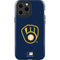 MLB Milwaukee Brewers - Solid Distressed iPhone 15 Pro Max Impact Case