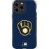MLB Milwaukee Brewers - Solid Distressed iPhone 15 Pro Max Impact Case
