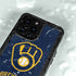 MLB Milwaukee Brewers - Solid Distressed iPhone 14 Pro Max Waterproof Case