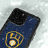 MLB Milwaukee Brewers - Solid Distressed iPhone 14 Pro Waterproof Case