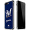 MLB Milwaukee Brewers - Solid Distressed iPhone 7/8 Plus Clear Case