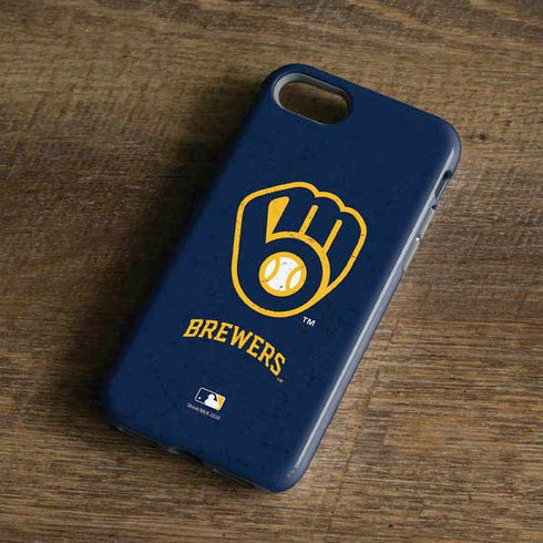 MLB Milwaukee Brewers - Solid Distressed iPhone 7 Pro Case