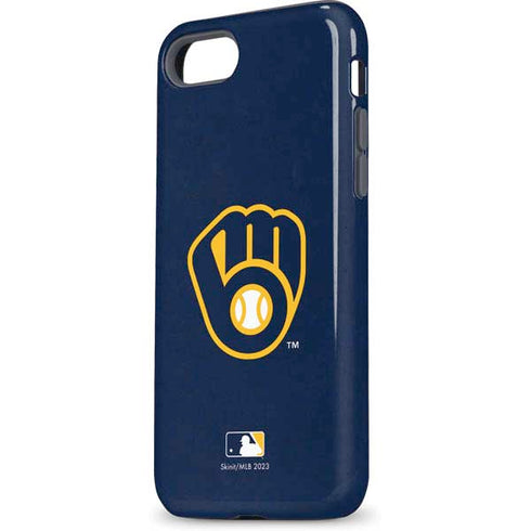 MLB Milwaukee Brewers - Solid Distressed iPhone 8 Pro Case