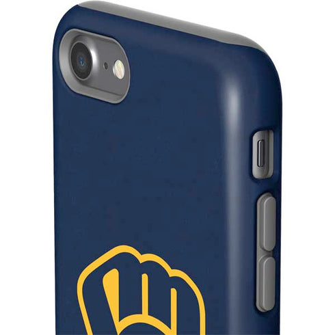 MLB Milwaukee Brewers - Solid Distressed iPhone SE (2nd & 3rd Gen) Pro Case