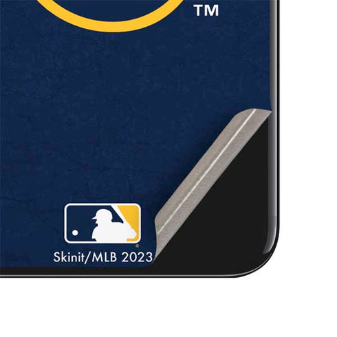 MLB Milwaukee Brewers - Solid Distressed iPhone SE (2nd & 3rd Gen) Skin