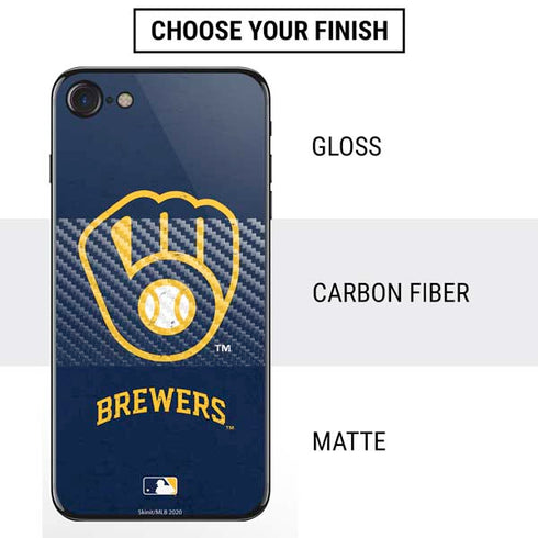 MLB Milwaukee Brewers - Solid Distressed iPhone SE (2nd & 3rd Gen) Skin